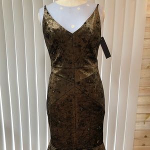 Janie Bryant for Black Halo Velvet Midi Dress 10